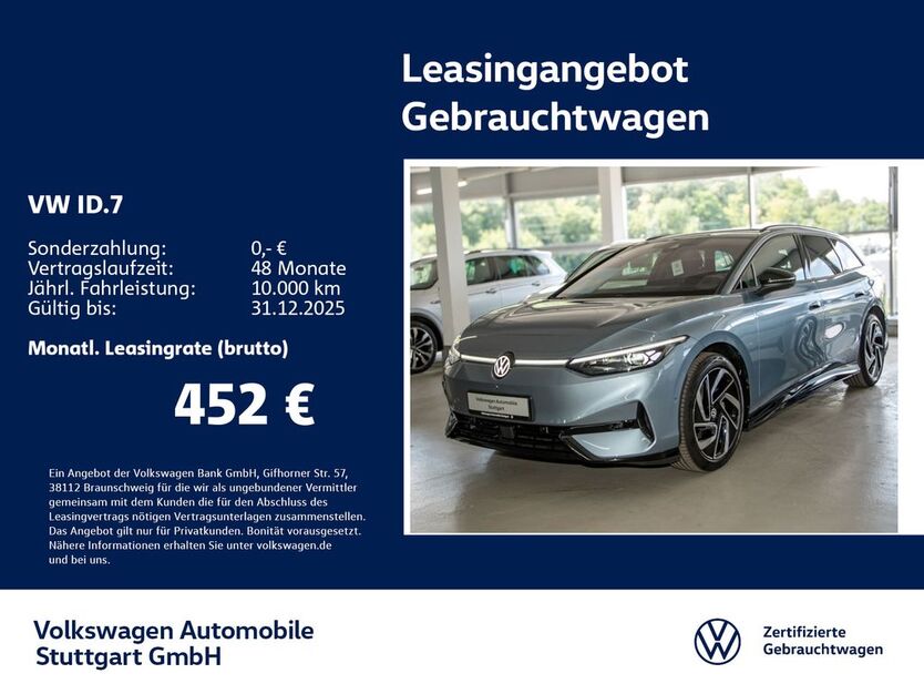 VW ID.7 14.396 km 46.330 € Stuttgart-Wangen 70188