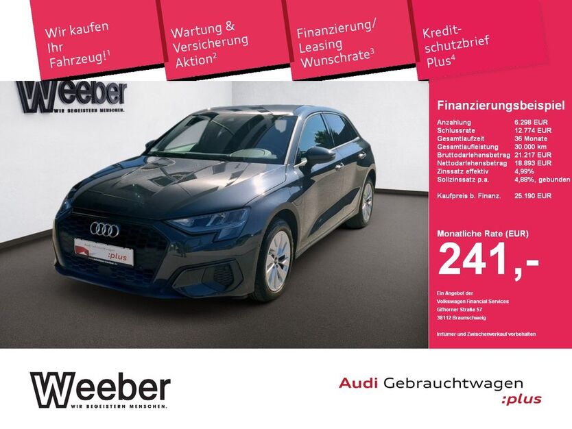 Audi A3 28.600 km 22.958 € Leonberg 71229