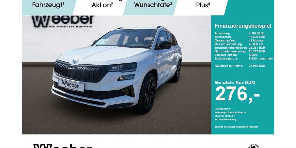 Skoda Karoq 63.274 km 26.890 &euro; Weil der Stadt 71263