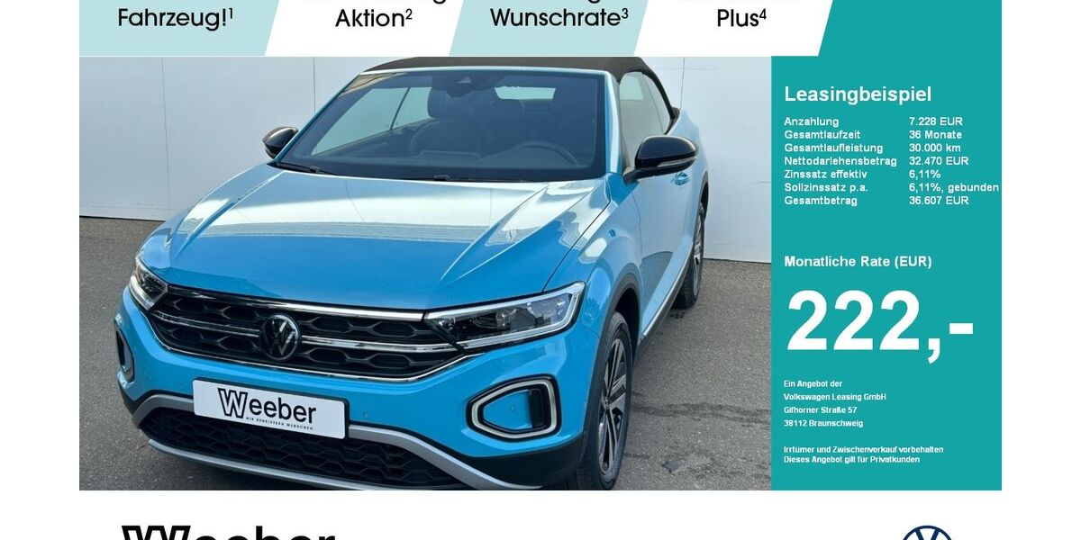 VW T-Roc 1.050 km 32.270 &euro; Leonberg 71229