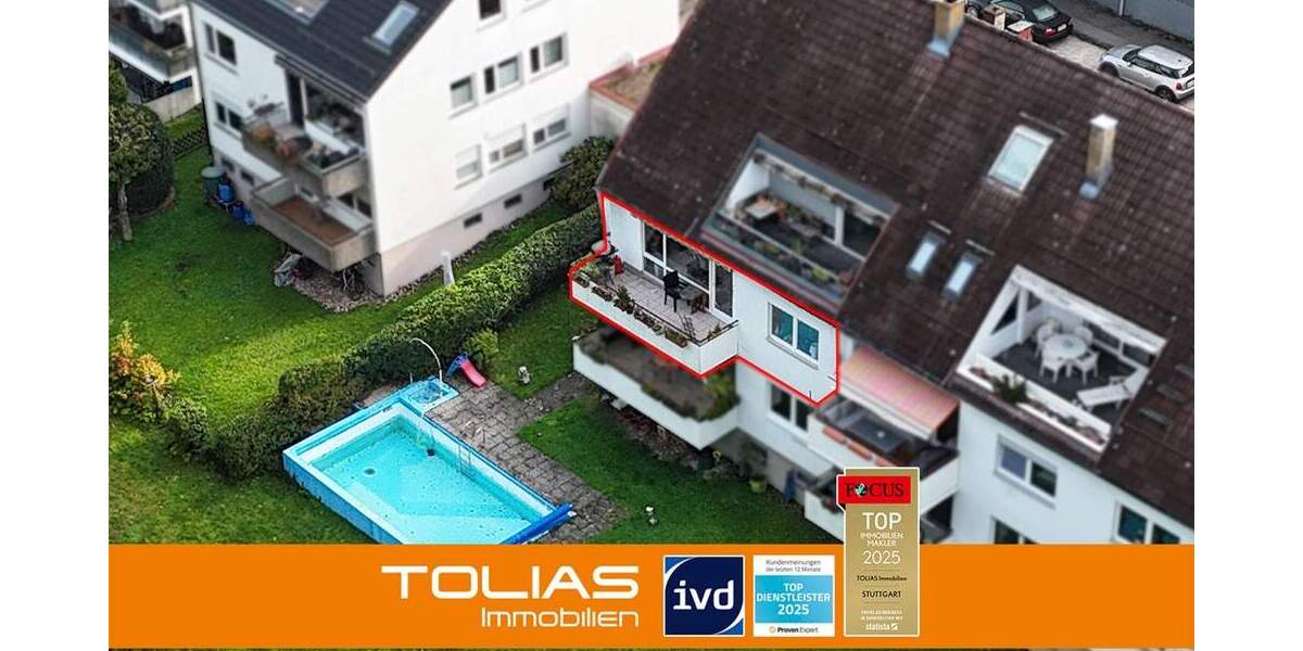 Kleine Hausgemeinschaft, großes Wohngefühl - 3,5 Zimmer mit Balkon, Pool und Blick ins Grüne! 3 zimmer