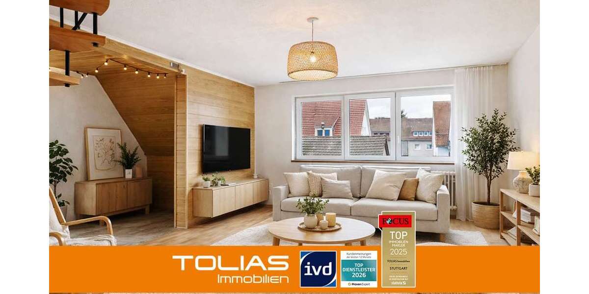 Etagenwohnung Ludwigsburg Eglosheim - 4 Zimmer, 98 m&sup2;, 269.000&euro; | Angebot:25626562