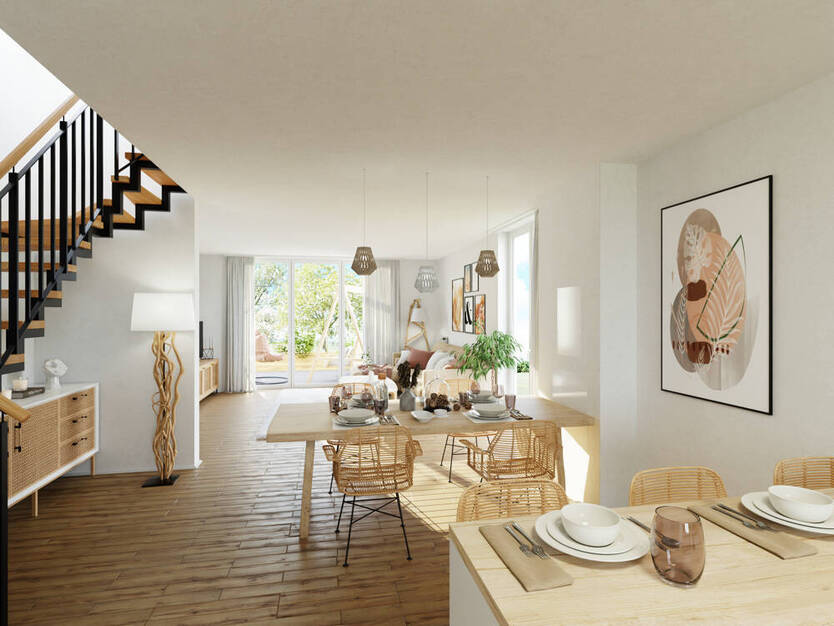 Weinstadt-Endersbach - Modernes Mittelhaus mit 120 m² Wohnfläche KfW-55-Standard