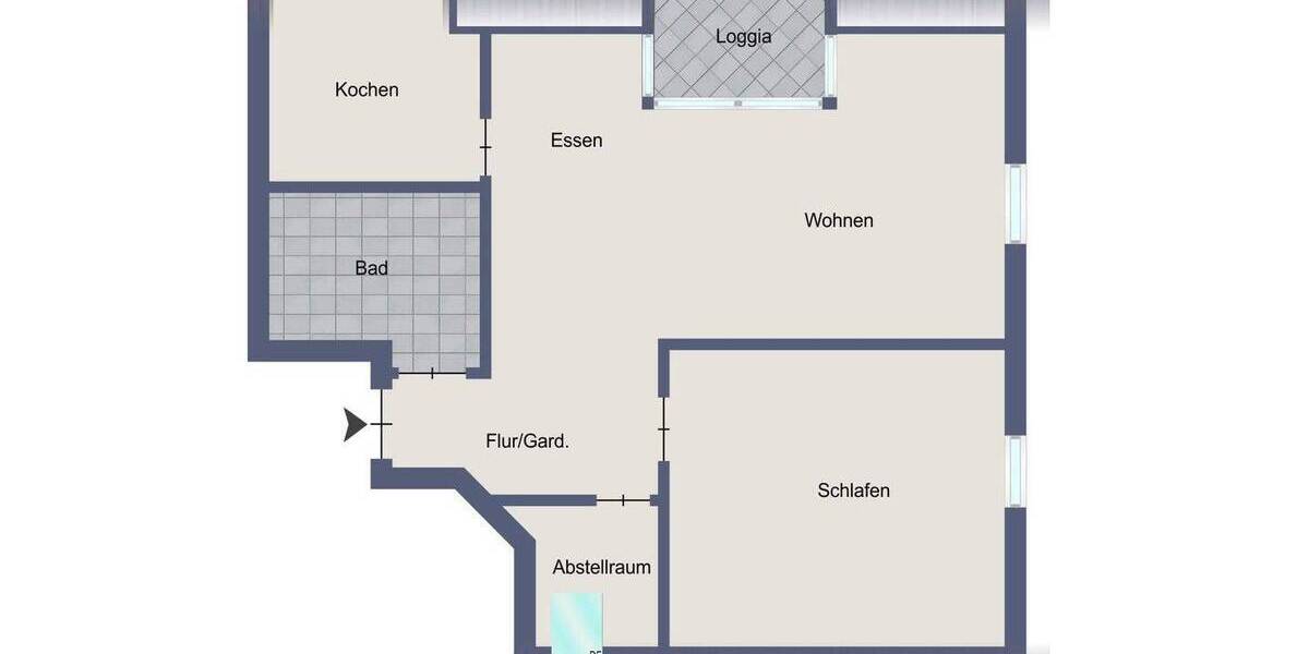 Etagenwohnung Stuttgart Vaihingen - 2 Zimmer, 53 m&sup2;, 298.000&euro; | Angebot:26804167