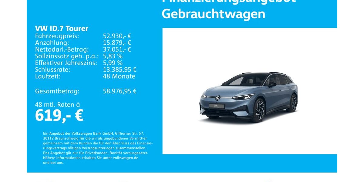 VW ID.7 12.952 km 52.930 &euro; Stuttgart-Feuerbach 70469