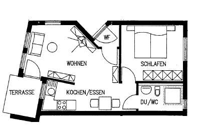 Etagenwohnung Neuhausen Hardtsiedlung Neuhausen - 2 Zimmer, 50 m&sup2;, 765&euro; | Angebot:26193128