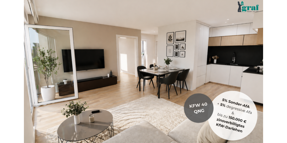 Etagenwohnung Renningen - 2 Zimmer, 50 m&sup2;, 362.000&euro; | Angebot:26971879