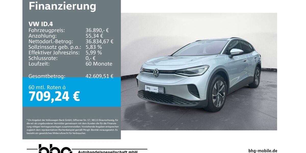 VW ID.4 7.297 km 35.420 € Metzingen 72555