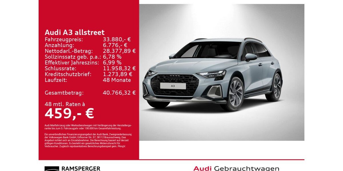 Audi A3 3.600 km 33.880 &euro; Kirchheim 73230