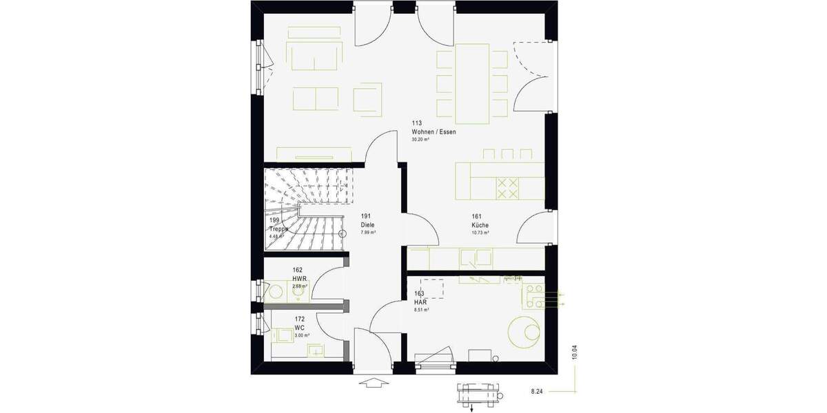 Einfamilienhaus Tübingen Hagelloch - 4 Zimmer, 134 m&sup2;, 607.359&euro; | Angebot:25210916