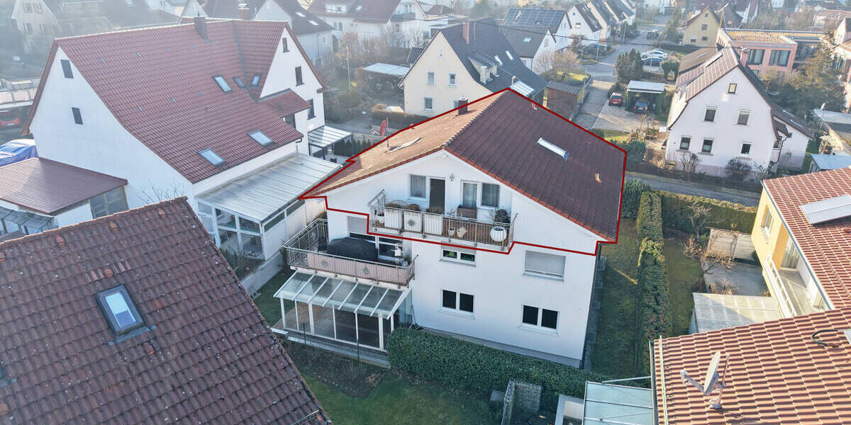 Etagenwohnung Reutlingen Rommelsbach - 3 Zimmer, 78 m&sup2;, 306.000&euro; | Angebot:26247706