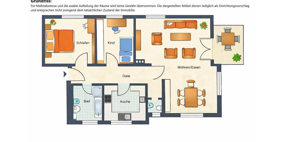 Etagenwohnung Ebersbach an der Fils - 3.5 Zimmer, 80 m&sup2;, 295.000&euro; | Angebot:26837402