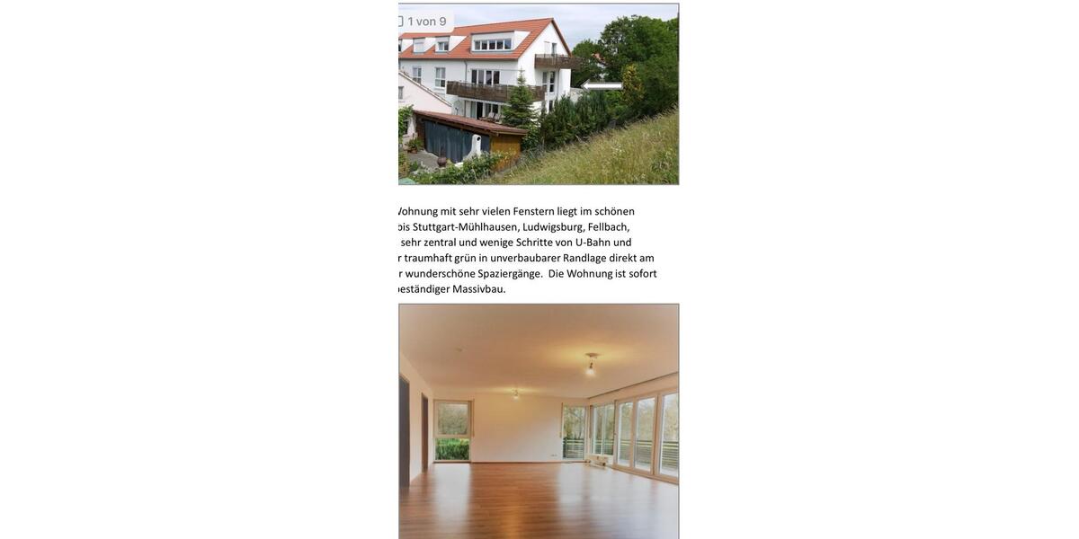 Etagenwohnung Remseck am Neckar - 3 Zimmer, 82 m&sup2;, 450.000&euro; | Angebot:26764473