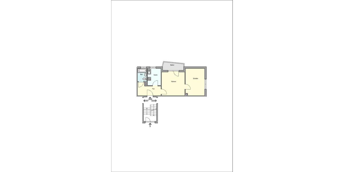 Etagenwohnung Esslingen am Neckar Hegensberg - 2 Zimmer, 50 m&sup2;, 560&euro; | Angebot:26442267