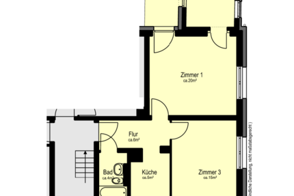 Wohnung Stuttgart Feuerbach - 3 Zimmer, 63 m&sup2;, 720&euro; | Angebot:25267126
