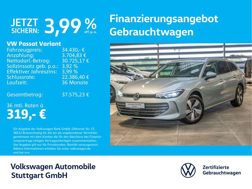 VW Passat Variant 23.817 km 34.230 € Stuttgart-Feuerbach 70469