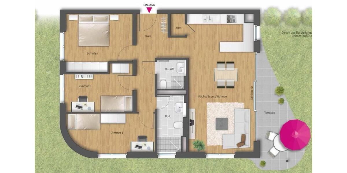 Erdgeschoßwohnung Bietigheim-Bissingen Bissingen - 4 Zimmer, 90 m&sup2;, 575.000&euro; | Angebot:26545395