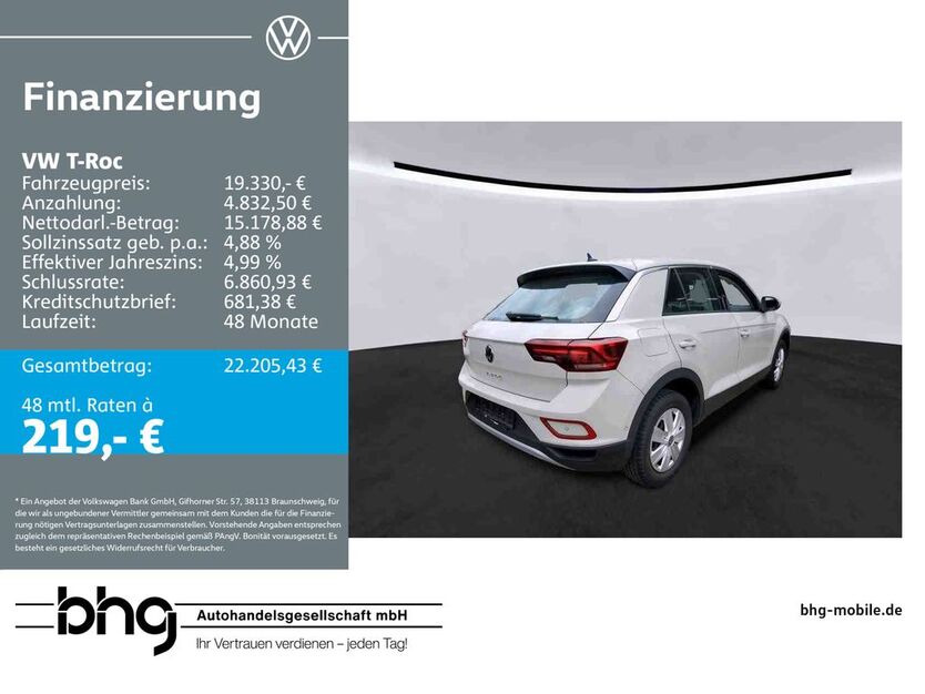 VW T-Roc 36.080 km 18.960 € Reutlingen 72770