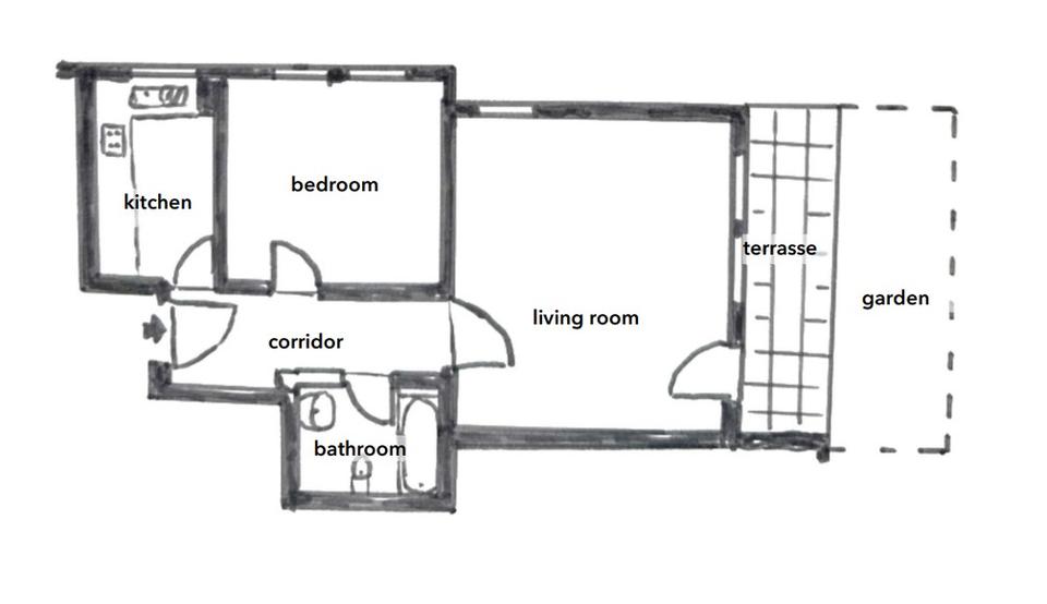 Erdgeschoßwohnung Böblingen - 2 Zimmer, 60 m&sup2;, 1.400&euro; | Angebot:26663428