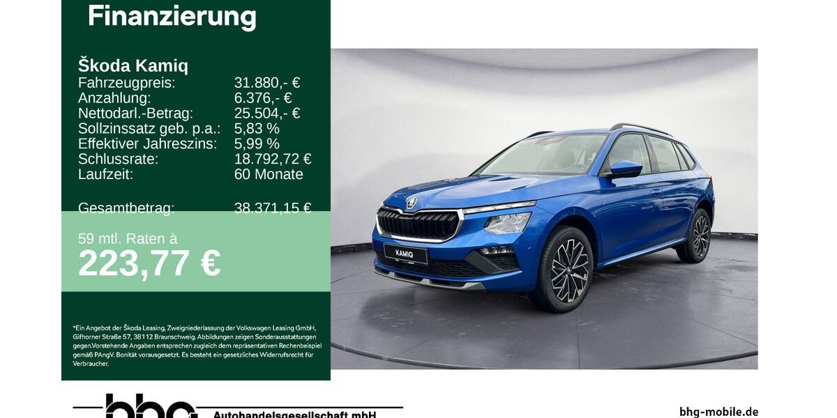 Skoda Kamiq 3.874 km 30.980 € Tübingen 72072