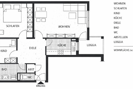 Wohnung Böblingen Dagersheim - 3 Zimmer, 76 m&sup2;, 1.100&euro; | Angebot:25411398