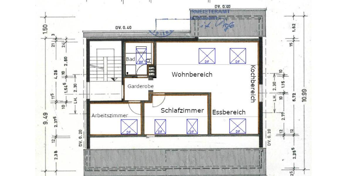 Dachgeschoßwohnung Waiblingen Beinstein - 3 Zimmer, 51 m&sup2;, 800&euro; | Angebot:25403634