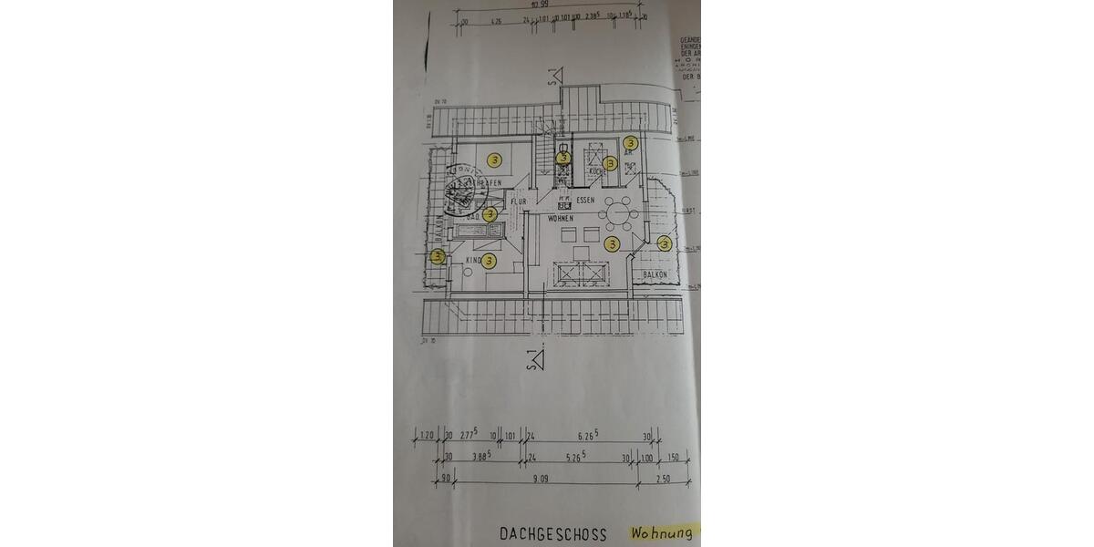 Dachgeschoßwohnung Reutlingen Altenburg - 3 Zimmer, 68 m&sup2;, 850&euro; | Angebot:26238416