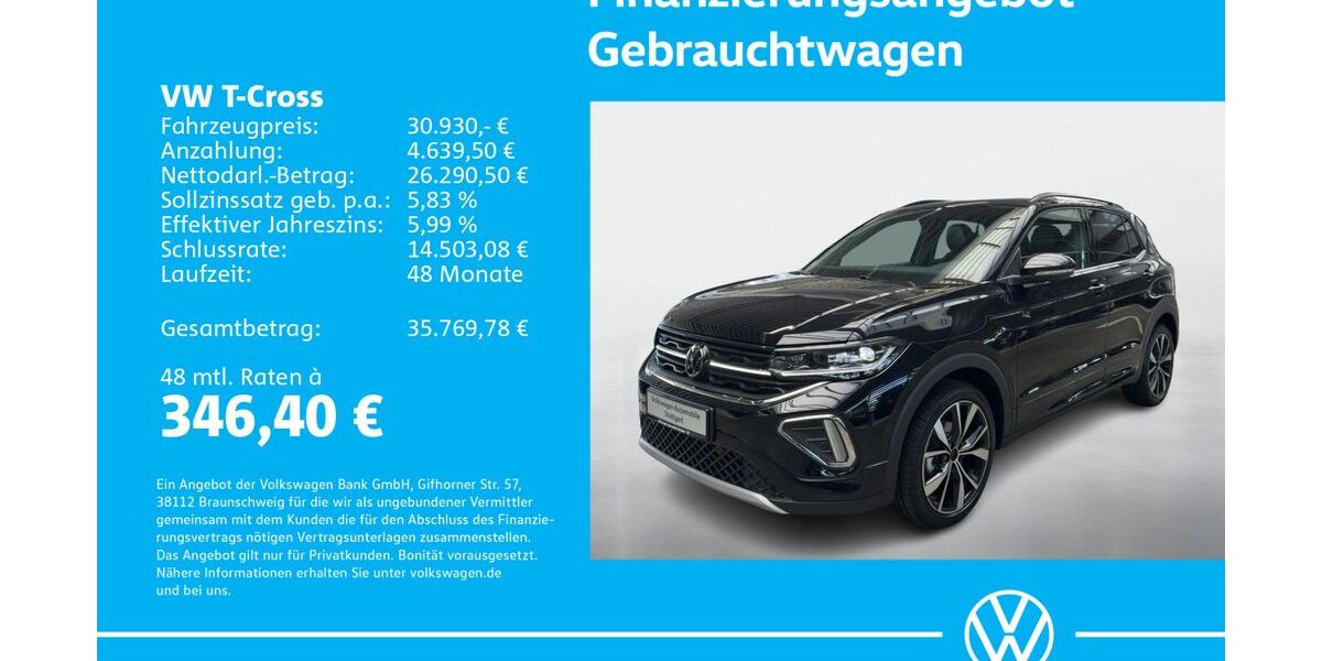 VW T-Cross 1.505 km 30.430 &euro; Stuttgart-Feuerbach 70469