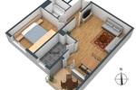 Etagenwohnung Böblingen Dagersheim - 2 Zimmer, 61 m&sup2;, 950&euro; | Angebot:26589590