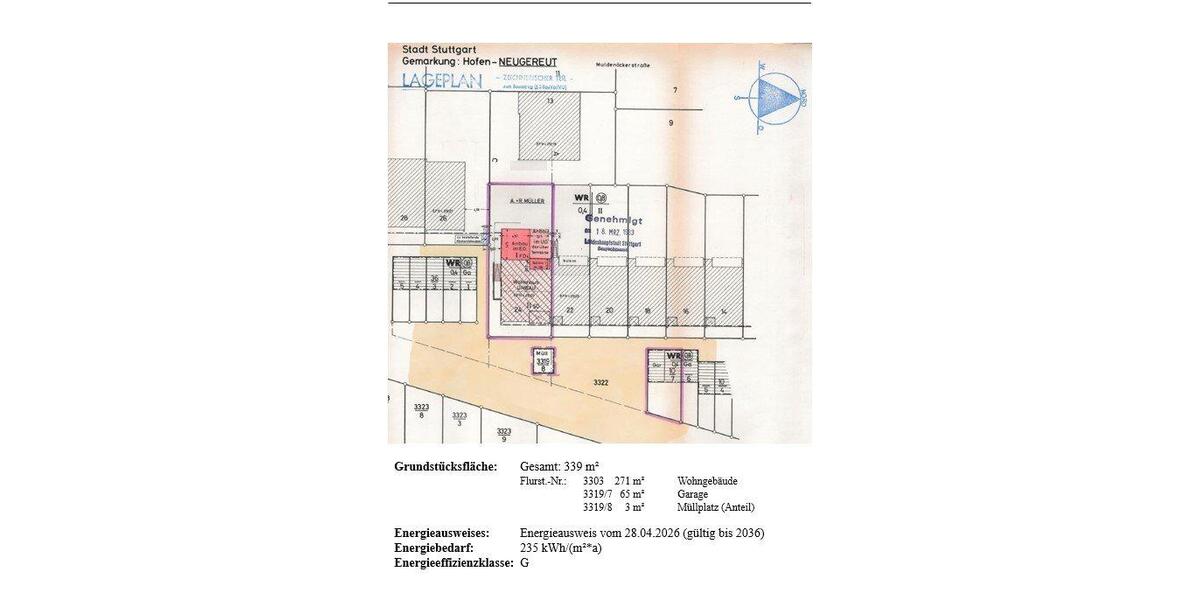 Mehrfamilienhaus, Wohnhaus Stuttgart Mühlhausen - 7 Zimmer, 188 m&sup2;, 829.000&euro; | Angebot:26903222
