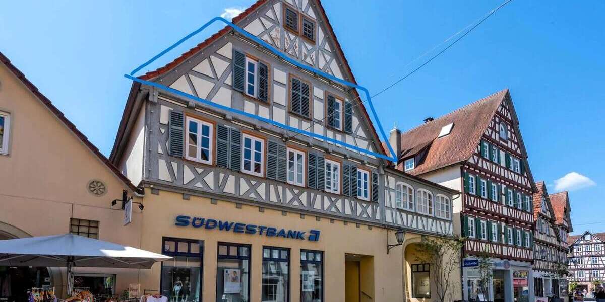 Etagenwohnung Schorndorf - 2 Zimmer, 75 m&sup2;, 900&euro; | Angebot:26732196