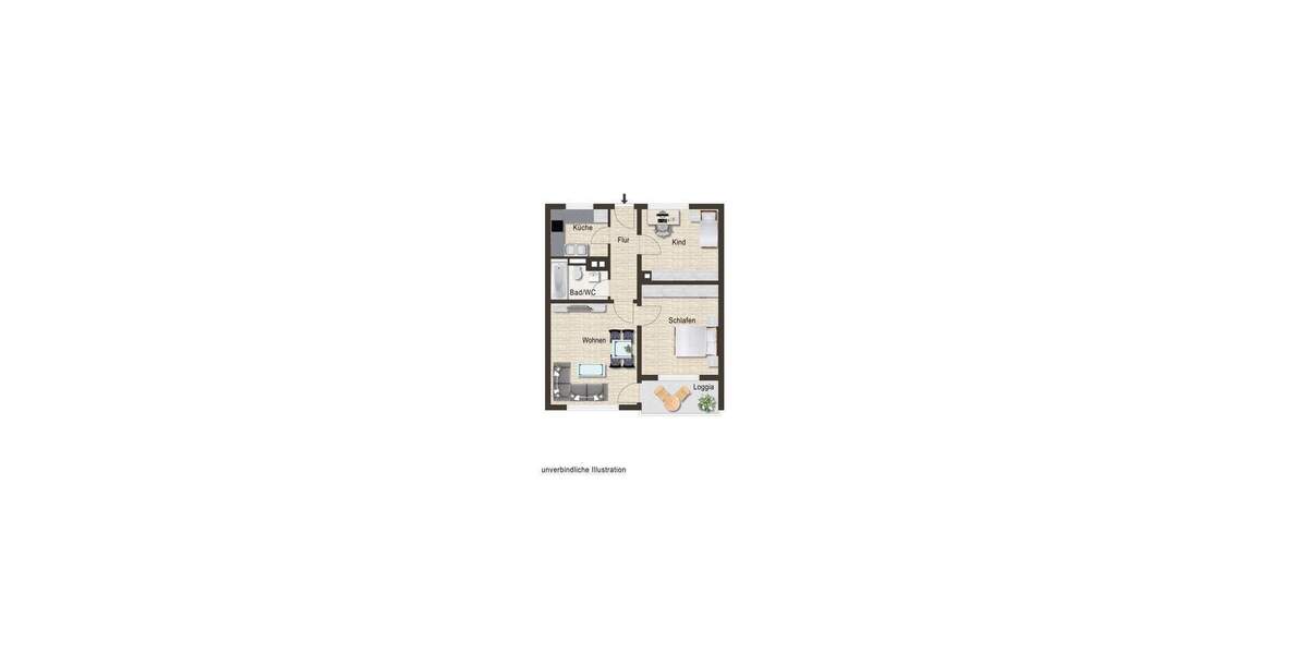 Etagenwohnung Esslingen am Neckar / Oberesslingen Oberesslingen - 3 Zimmer, 59 m&sup2;, 219.000&euro; | Angebot:25676283