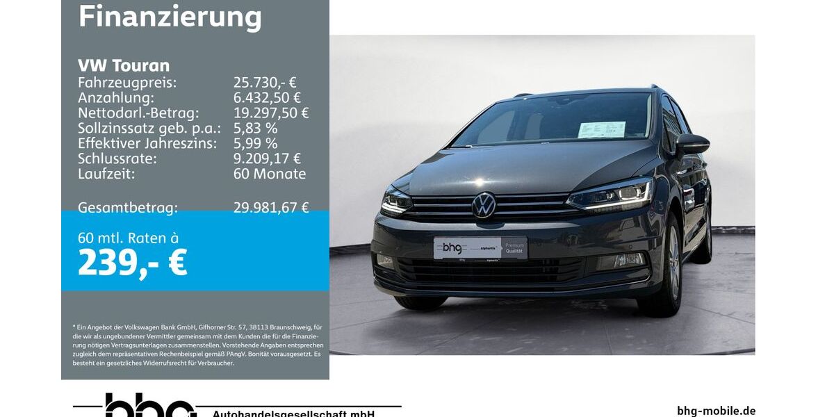 VW Touran 107.975 km 23.930 &euro; Metzingen 72555