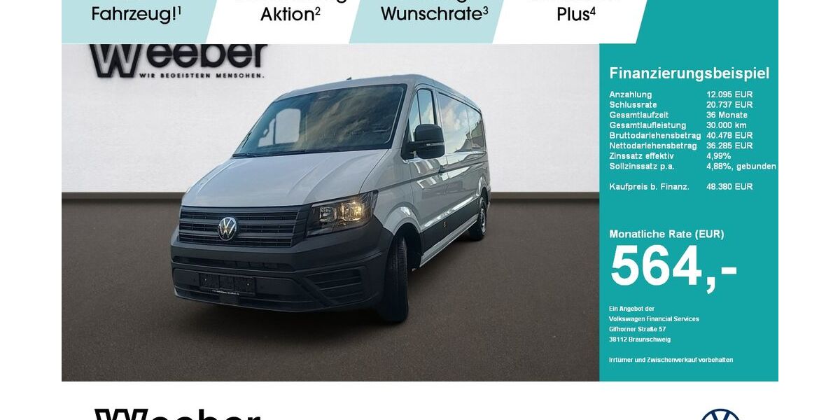 VW Crafter 1.015 km 45.480 € Weil der Stadt 71263