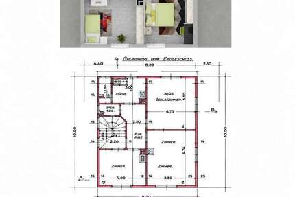 Wohnung Obertürkheim Obertürkheim - 3 Zimmer, 68 m&sup2;, 990&euro; | Angebot:26779944