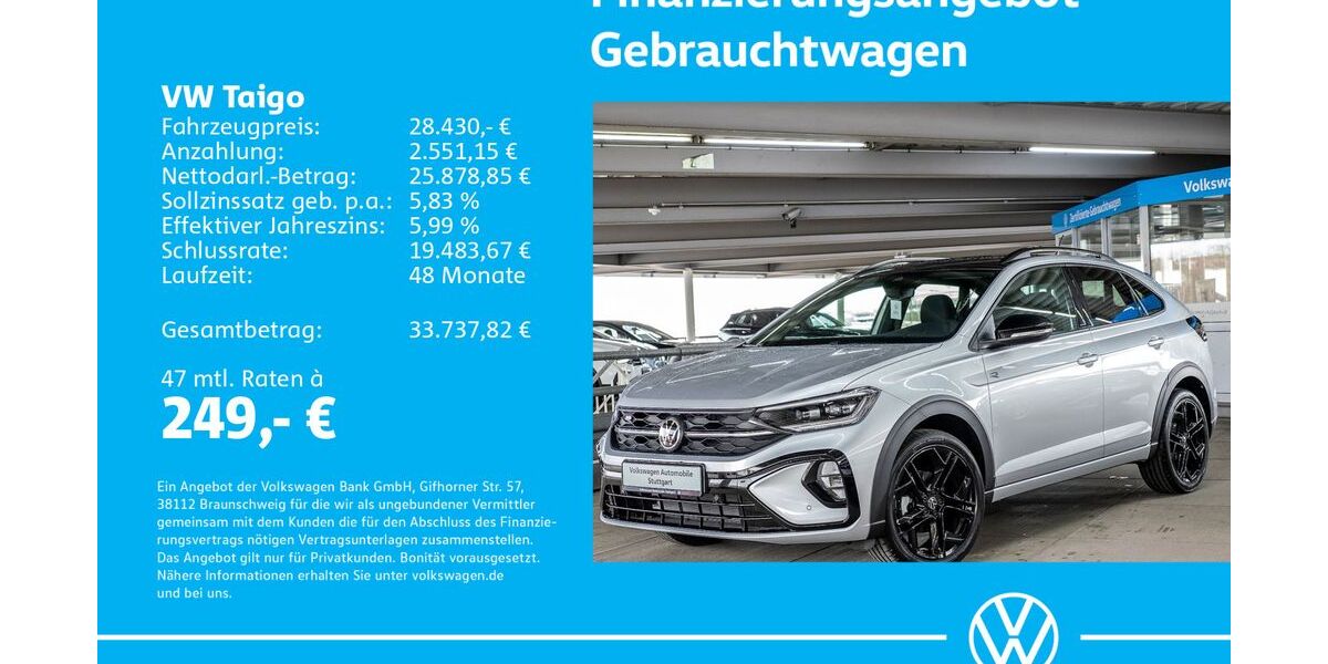 VW Taigo 1.501 km 28.230 &euro; Stuttgart-Wangen 70188