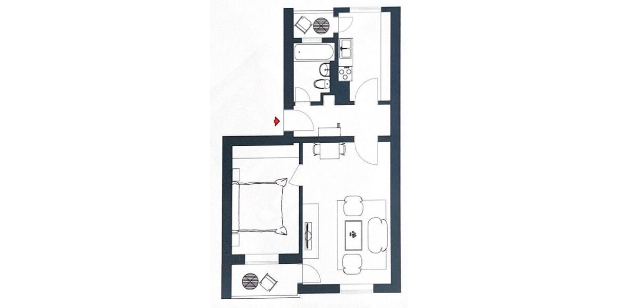 Etagenwohnung Stuttgart Mühlhausen - 2 Zimmer, 50 m&sup2;, 190.000&euro; | Angebot:27109773