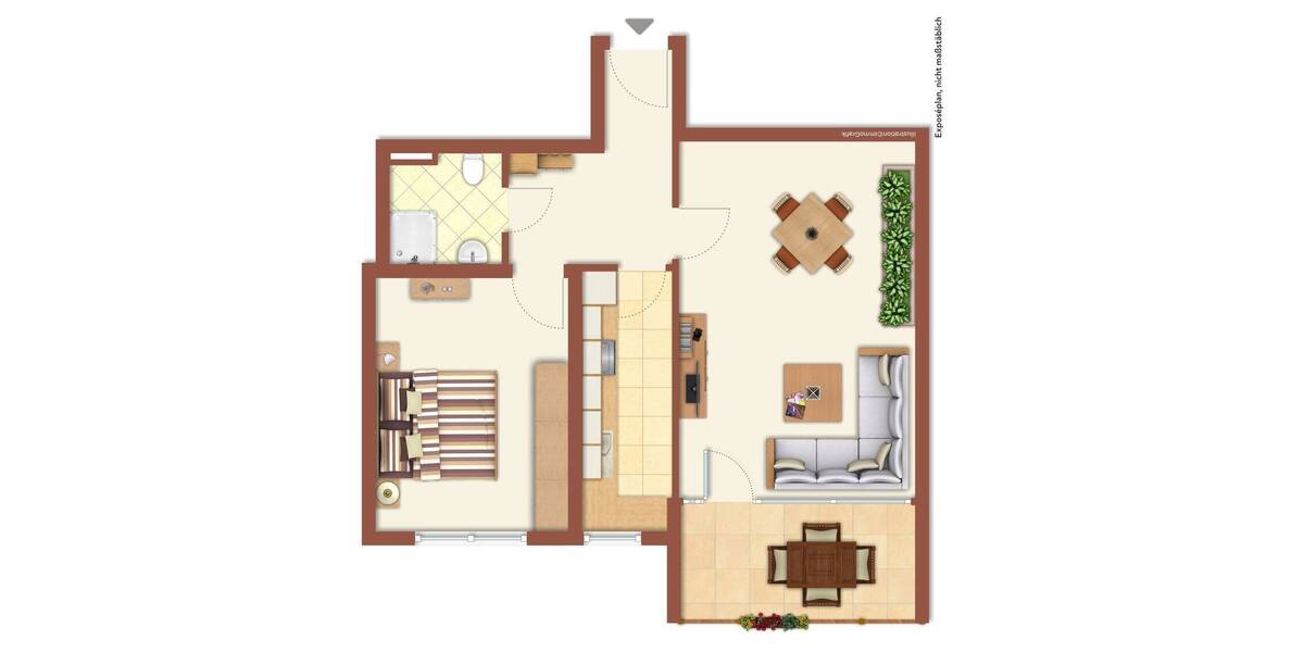 Etagenwohnung Weinstadt Beutelsbach - 2 Zimmer, 58 m&sup2;, 185.000&euro; | Angebot:26244591