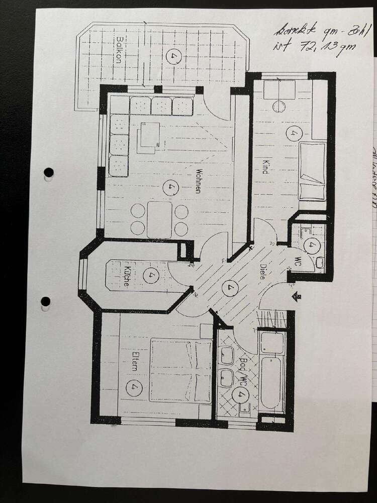 Wohnung zum Mieten in Stuttgart 1.000 € 72 m²