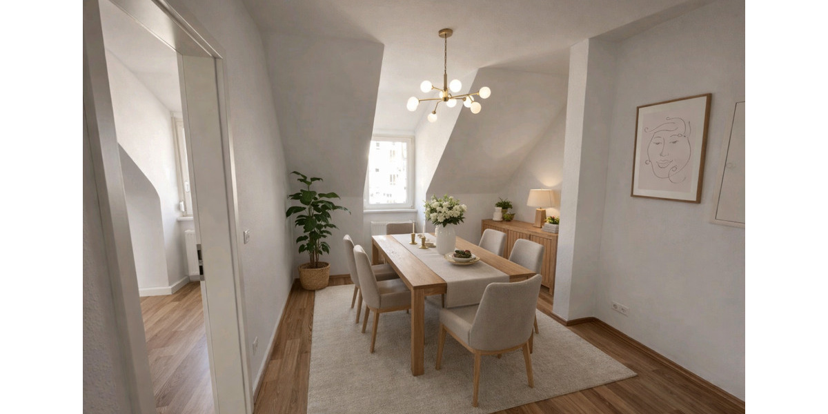 Dachgeschoßwohnung Stuttgart Hedelfingen - 3.5 Zimmer, 58 m&sup2;, 1.000&euro; | Angebot:24859694