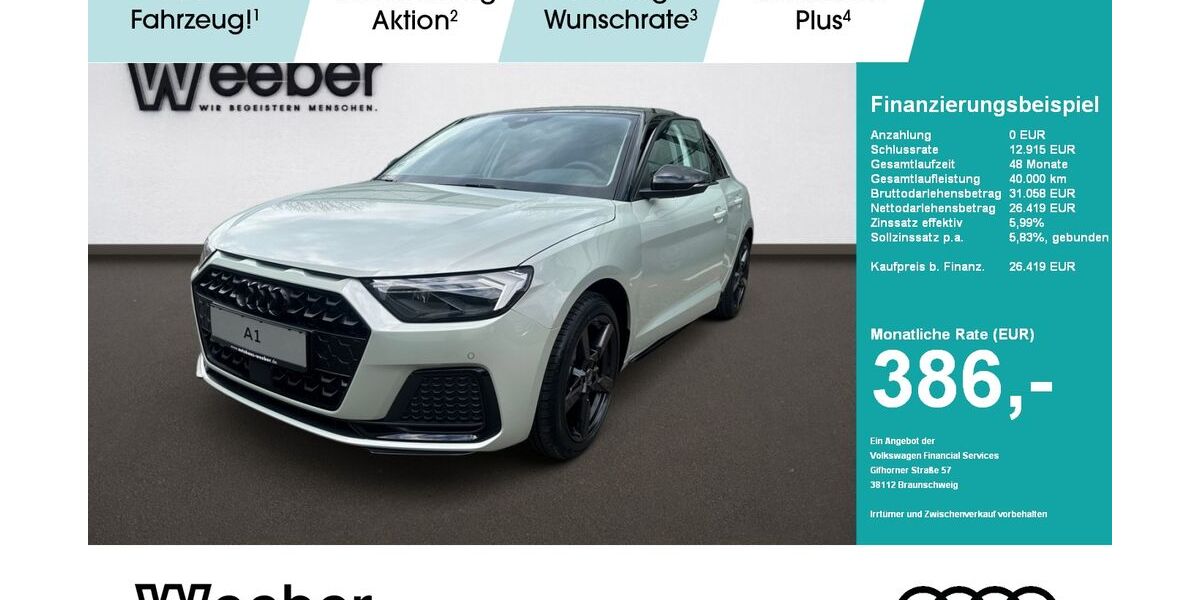 Audi A1 2.500 km 25.419 &euro; Weil der Stadt 71263