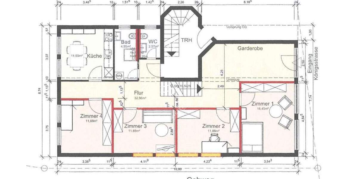 Etagenwohnung Asperg - 4 Zimmer, 104 m&sup2;, 377.640&euro; | Angebot:25107333