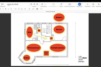 Wohnung Böblingen - 2 Zimmer, 91 m&sup2;, 985&euro; | Angebot:26394690