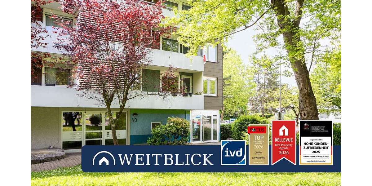 Etagenwohnung Ludwigsburg Eglosheim - 3 Zimmer, 74 m&sup2;, 179.000&euro; | Angebot:26852944