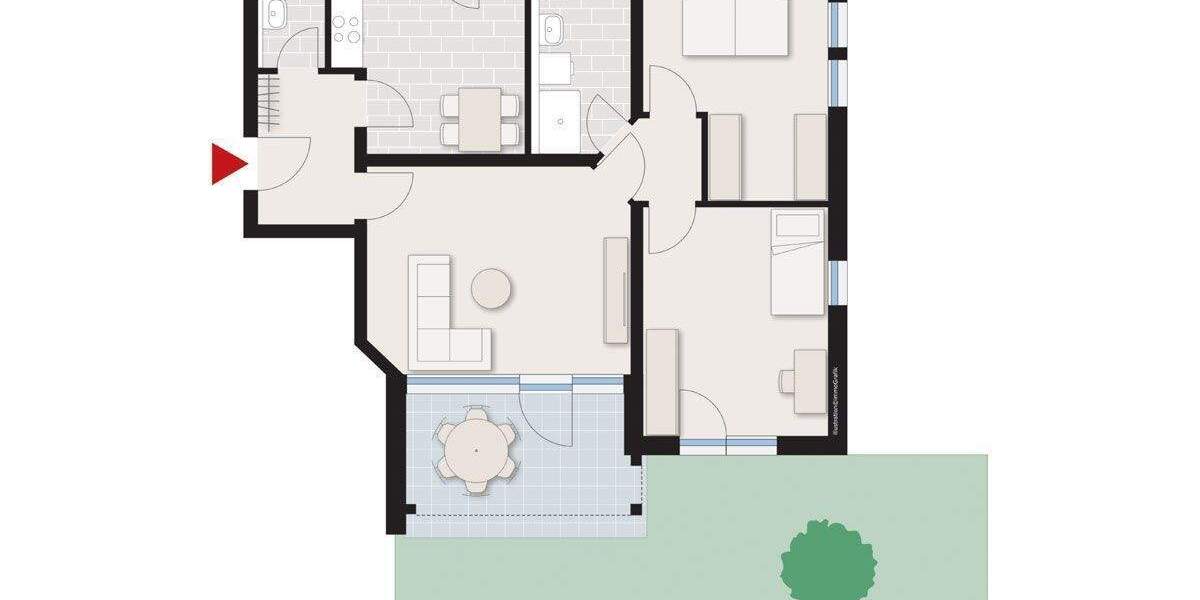 Etagenwohnung Filderstadt Plattenhardt - 3 Zimmer, 83 m&sup2;, 379.000&euro; | Angebot:25803142