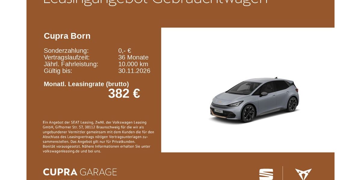 Cupra Born 16.210 km 33.430 &euro; Stuttgart-Feuerbach 70469