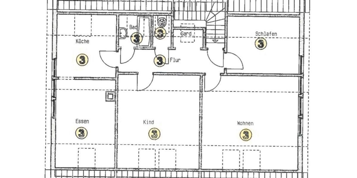 Dachgeschoßwohnung Böblingen Dagersheim - 3.5 Zimmer, 88 m&sup2;, 320.000&euro; | Angebot:26180306