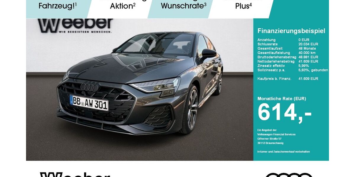 Audi A3 6.900 km 41.609 &euro; Weil der Stadt 71263