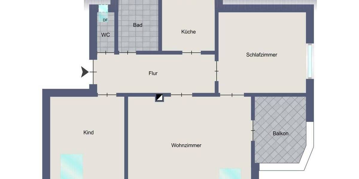 Etagenwohnung Stuttgart Rohr - 3 Zimmer, 63 m&sup2;, 250.000&euro; | Angebot:24027180