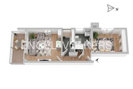 Wohnung Tübingen - 2 Zimmer, 48 m&sup2;, 175.000&euro; | Angebot:26201119